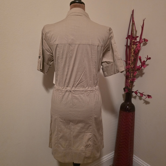 BeBop Khaki Utility Jacket Dress - Picture 2 of 5